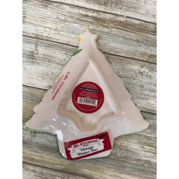 Mr. Christmas Nostalgic Tree Mug & Tray Set Mid-Century Style Holiday Decor - Picture 9 of 13